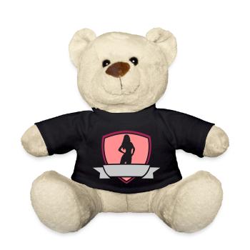 Banner Wappen Girl - Teddy - Schwarz - Vorne