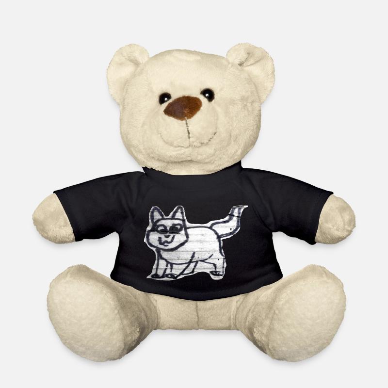 TOMZOFF Graffiti Cat - Teddy - Schwarz