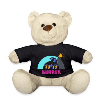 Sonniger Sommer und Freizeit - Teddy - Schwarz - Vorne