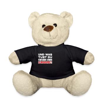 Und Was Tust Du Gegen Den Klimawandel? - Teddy - Schwarz - Vorne