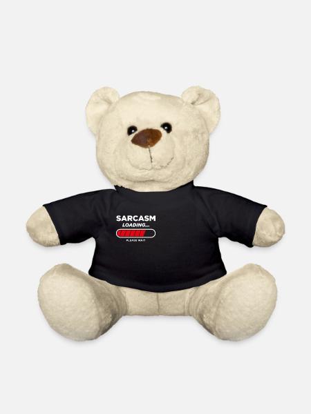 Sarcasm Loading - Teddy Bear - black