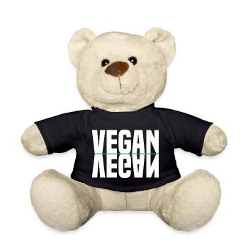 Vegan Gespiegelt - Teddy - Schwarz - Vorne