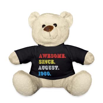 AWESOME SINCE AUGUST 1960 - Teddy Bear - black - Front