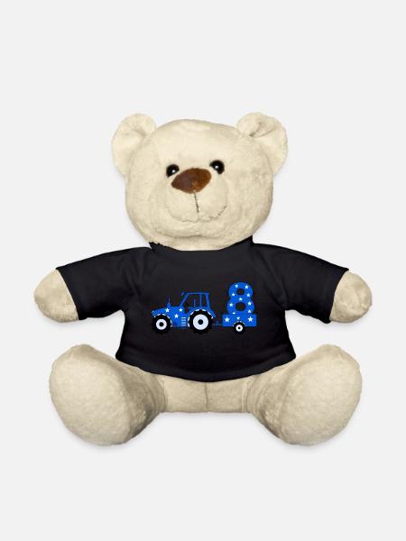 8. Geburtstag Traktor - Teddy - Schwarz