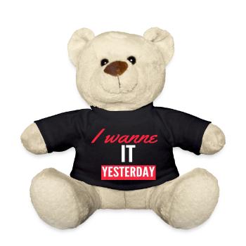 Ich will es gestern - Teddy - Schwarz - Vorne