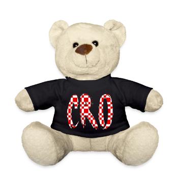 Croatia Croatian Hrvatska Croatia Croats Croat - Teddy Bear - black - Front