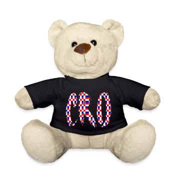 Croatia Croatian Hrvatska Croatia Croats Croat - Teddy Bear - black - Front