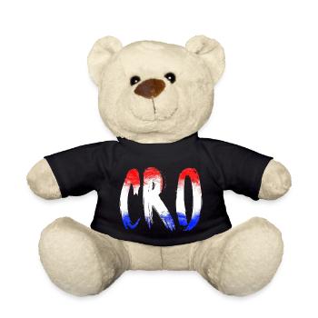 Kroatien Kroatisch Hrvatska Kroaten Kroaten Kroaten - Teddy - Schwarz - Vorne
