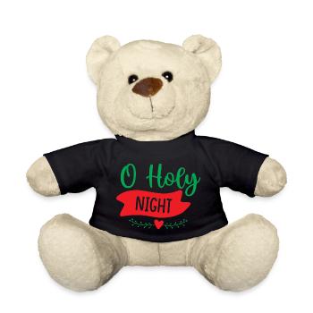 Holly Night - Weihnachtsfeier - Teddy - Schwarz - Vorne