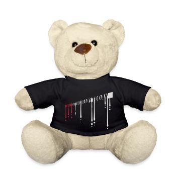 not getting ready today - Teddy Bear - black - Front