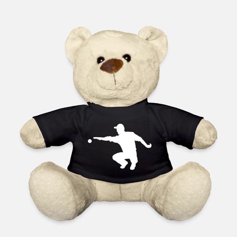 Petanque Player Boule Boccia Bocce Pétanque Sport - Teddy Bear - black