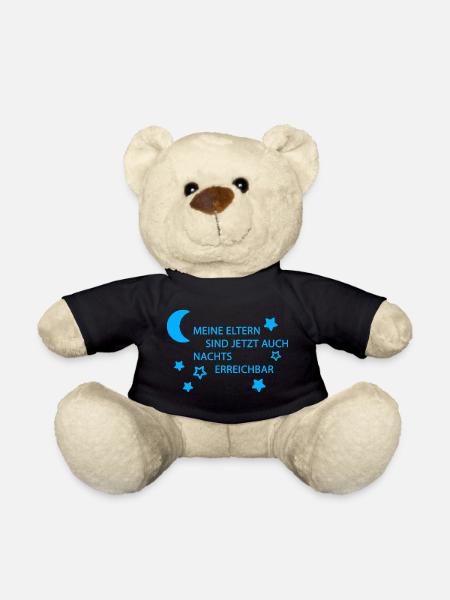 Eltern erreichbar hellblau - Teddy - Schwarz