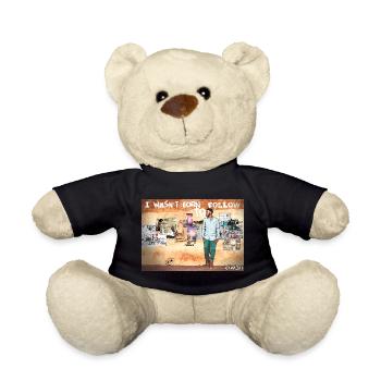 Je ne suis pas né pour suivre ! - Nounours - noir - Devant