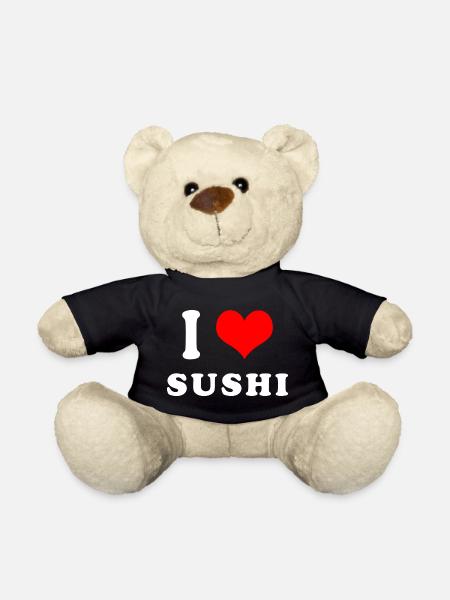 Ich liebe Sushi - Teddy - Schwarz