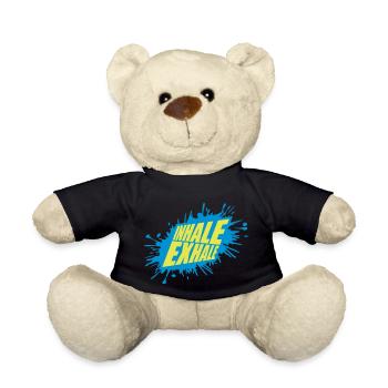inhale exhale yoga Zitat - Teddy - Schwarz - Vorne