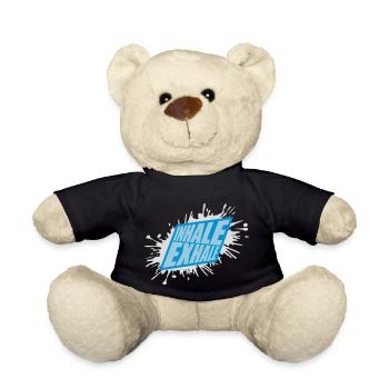 inhale exhale yoga Zitat - Teddy - Schwarz - Vorne