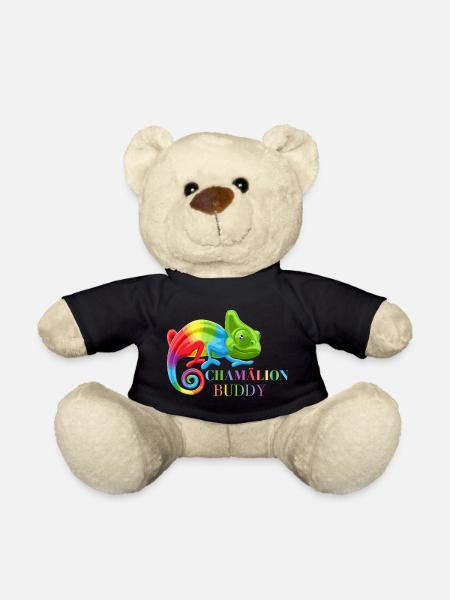 Chamäleon, bunte Chamäleon-Eidechsen - Teddy - Schwarz