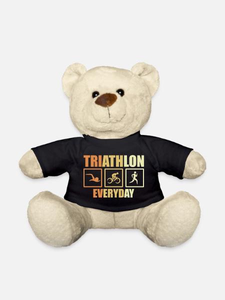 Routine de triathlon à vélo - Nounours - noir