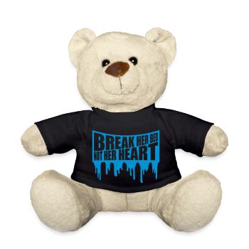 break her bed Zitat - Teddy - Schwarz - Vorne