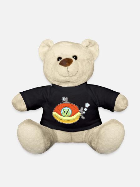 Schildkröte U-Boot - Teddy - Schwarz