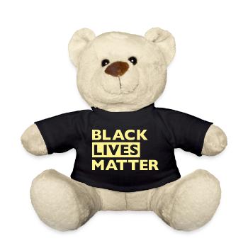 Black Lives Matter BLM Gelb - Teddy - Schwarz - Vorne