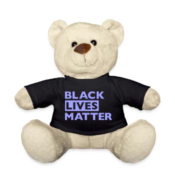 Black Lives Matter Flieder - Teddy - Schwarz - Vorne