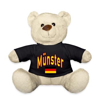 Drapeau de l’Allemagne de Münster - Nounours - noir - Devant