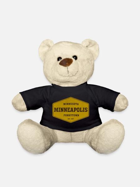 Enseigne vintage de Minneapolis Funkytown - Nounours - noir
