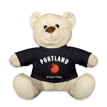Portland basketball - Teddy Bear - black - Front