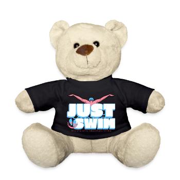 Just Swim, it's the only importent thing - Teddy Bear - black - Front