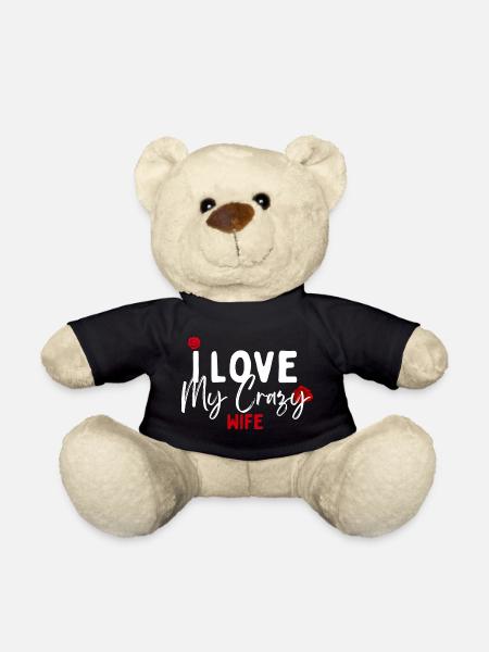 Ich liebe meine verrückte Frau - Teddy - Schwarz