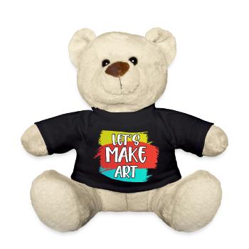 Let's Make Art Education Art Teacher - Teddy Bear - black - Front