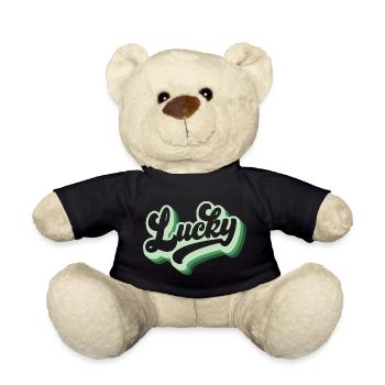 Cadeau de la Saint-Patrick Trèfle Hommes, Femmes, Enfants - Nounours - noir - Devant
