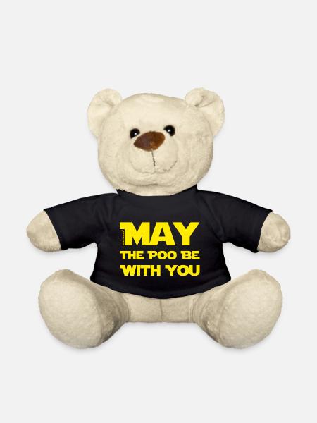 May the Poo.. - Teddy Bear - black
