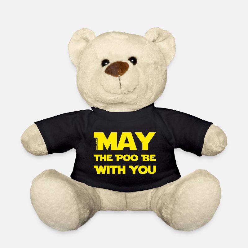 May the Poo.. - Teddy Bear - black