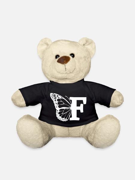 lettre f papillon - Nounours - noir