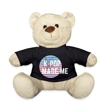KPOP Made Me - Teddy Bear - black - Front