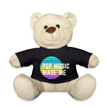 POP hat mich gemacht - Teddy - Schwarz - Vorne
