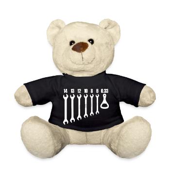 Lustiger Spruch Witzig Humor Geschenkidee - Teddy - Schwarz - Vorne