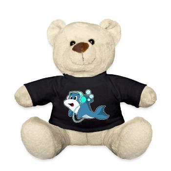 Musique casque Delfin - Nounours - noir - Devant