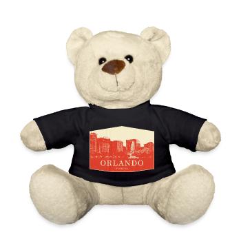 Orlando Skyline Vintage Florida - Teddy - Schwarz - Vorne