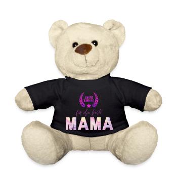 Award Winning für die beste MAMA - Teddy - Schwarz - Vorne