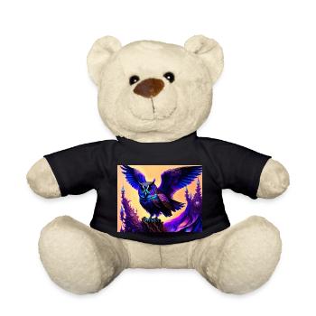 Eule - Teddy - Schwarz - Vorne