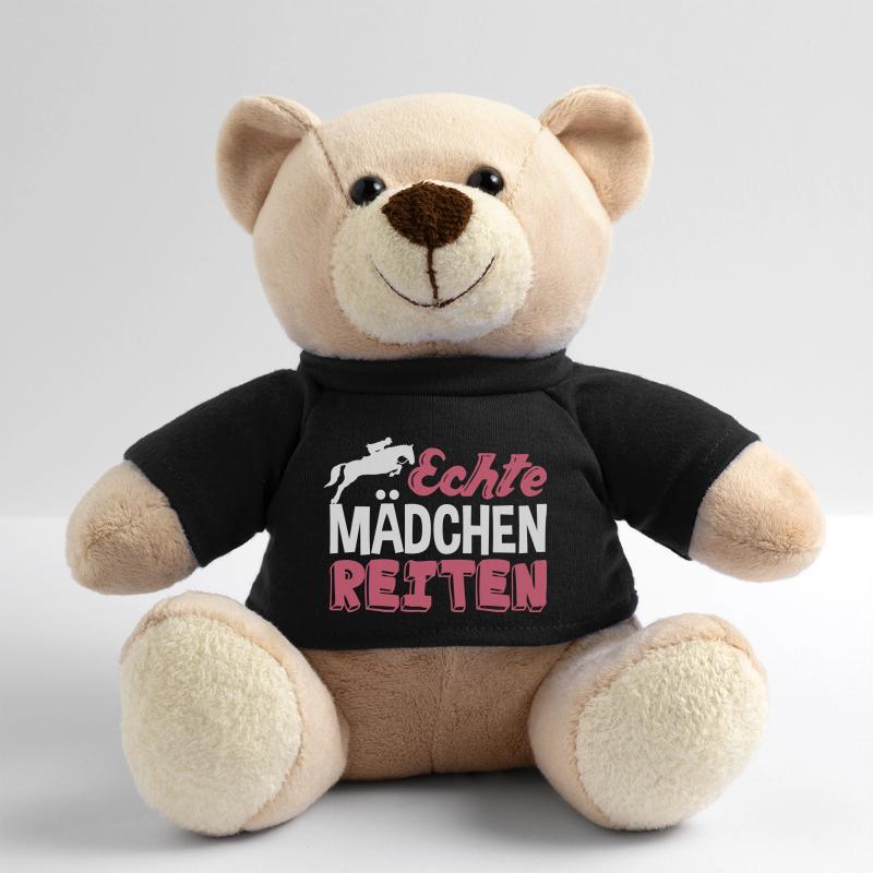 Echte Mädchen reiten Teddy
