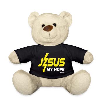 Jesus, my hope - Teddy Bear - black - Front