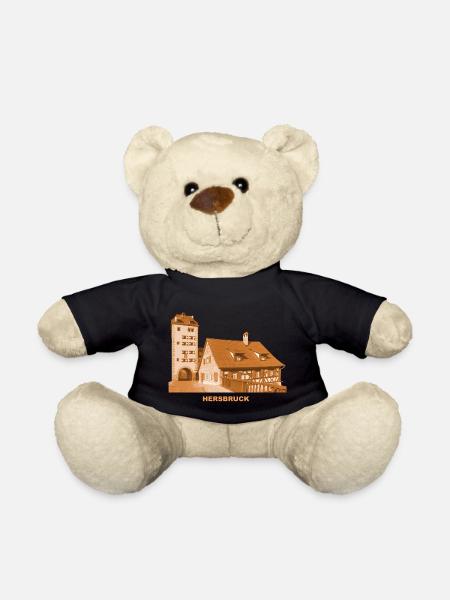 Hersbruck, Water Gate, Middle Franconia, Nuremberg, Bavaria - Teddy Bear - black