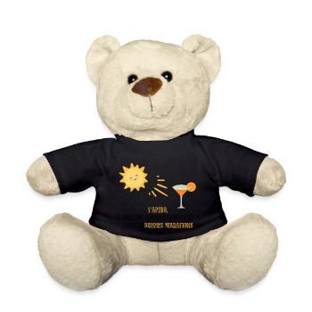 Der Aperitif, die beste Zeit für .... - Teddy - Schwarz - Vorne