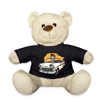 Clément en cabriolet - Nounours - noir - Devant