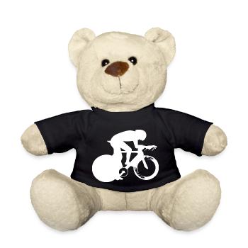 Triathlon Natation Bike Run Marathon - Nounours - noir - Devant