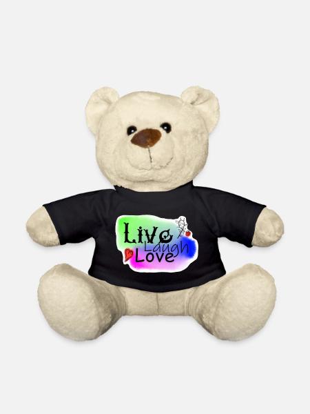 LiveLaughLove1 - Teddy Bear - black